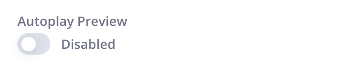Autoplay Preview