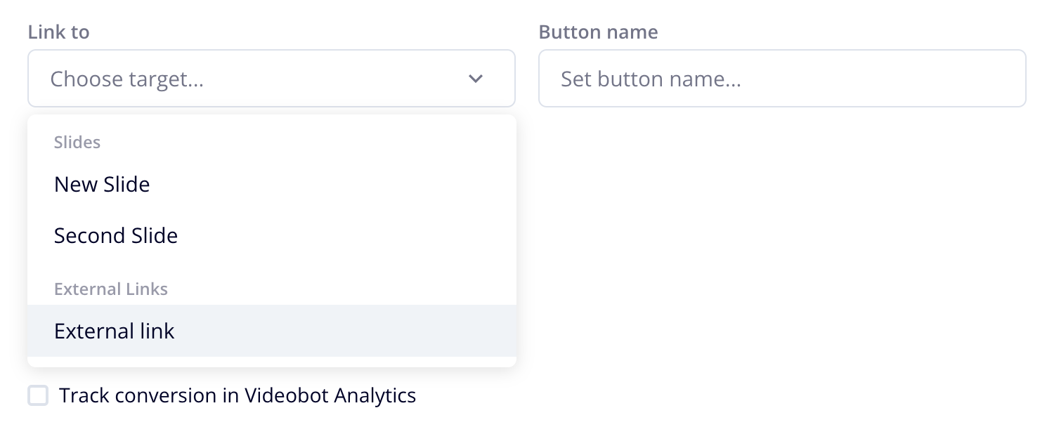 External link button