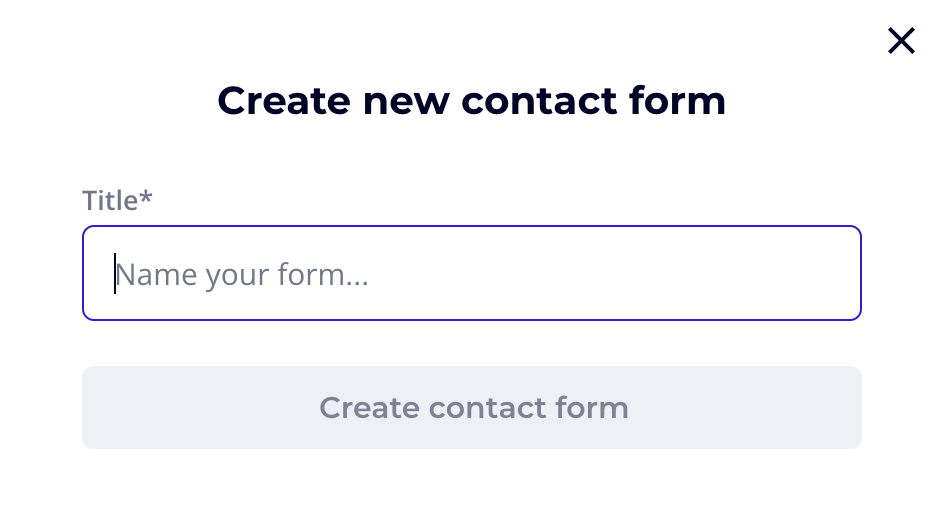 Contact Form