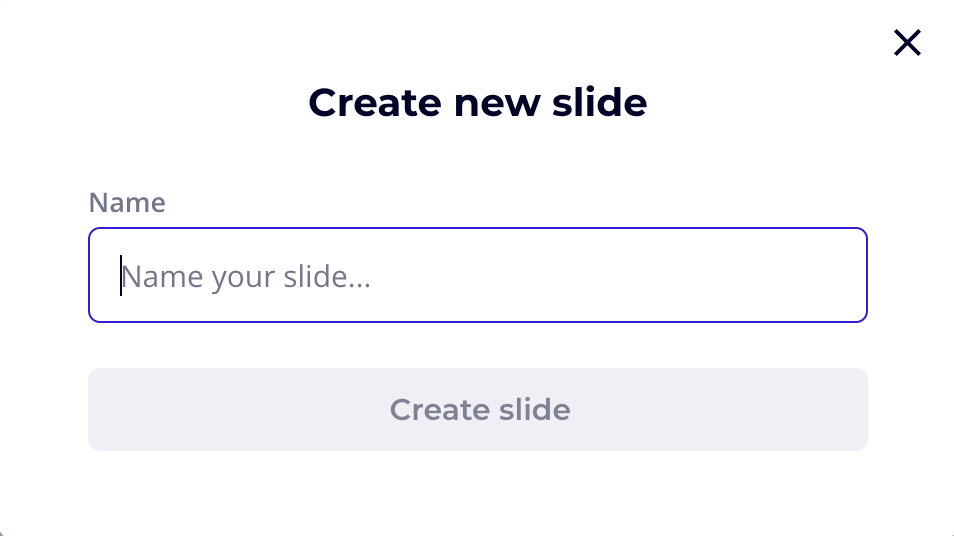 Create slide