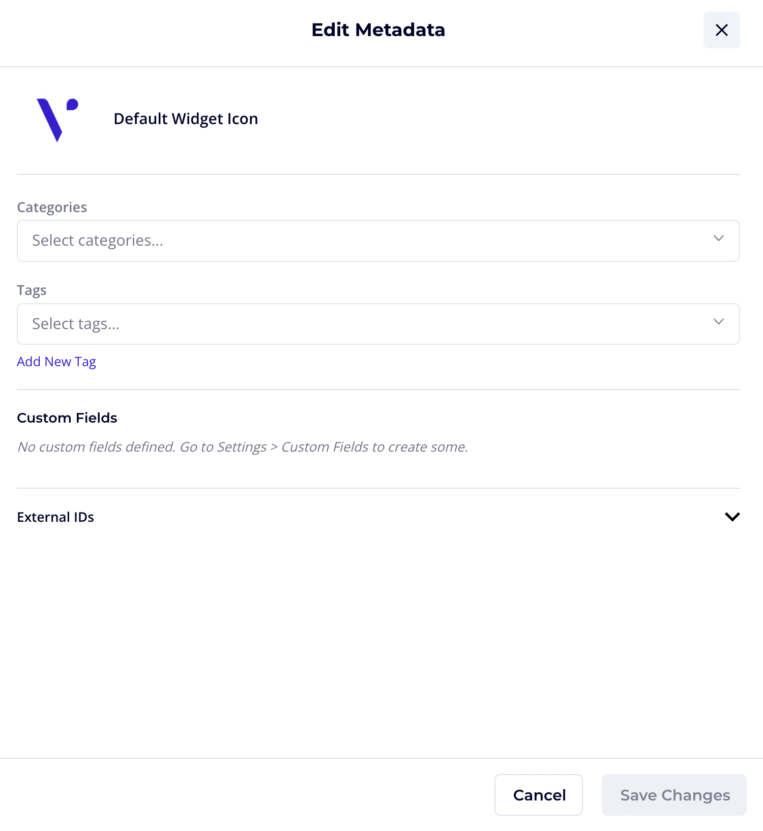 Edit Media metadata