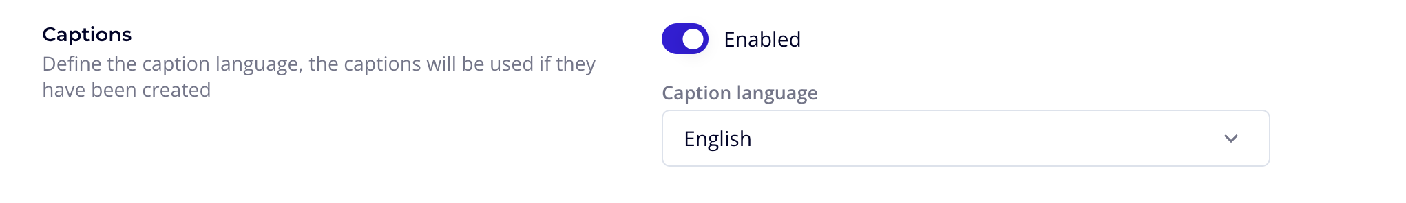 Enable captions