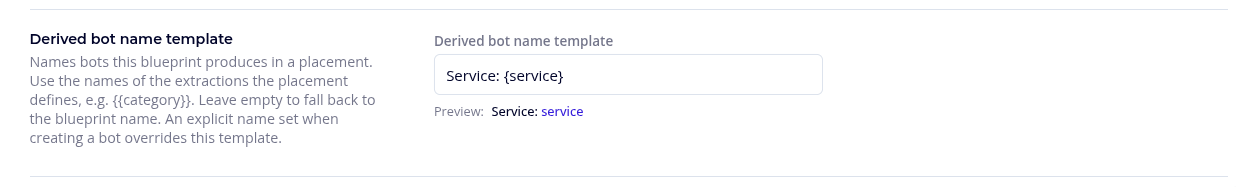name template