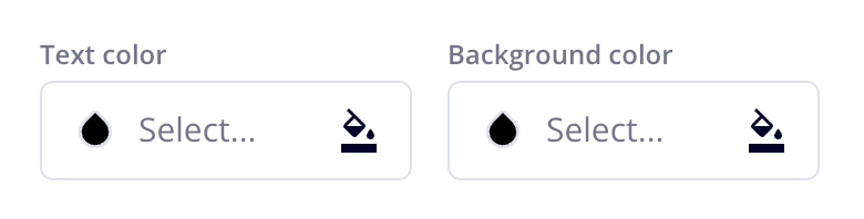 Text and Background Color