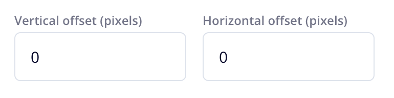 Vertical Horizontal Offset